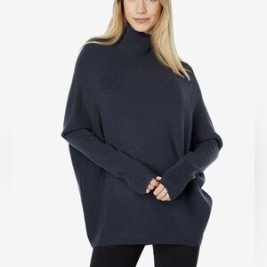 Elliott Lauren Cozy Yarn Mock Neck Bat Wing Sweater